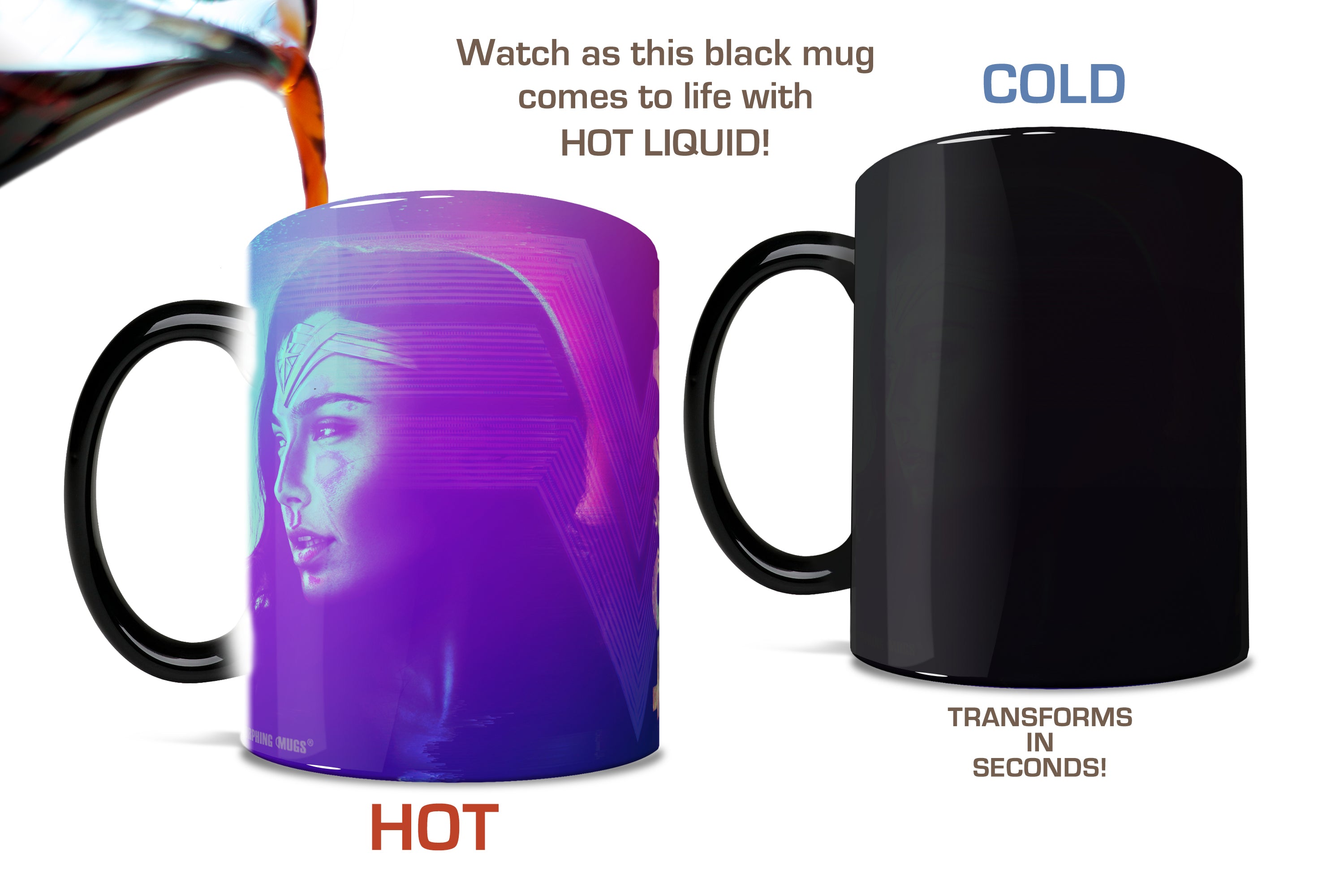 Wonder Woman 1984 (Wonder Woman Versus The Cheetah) Morphing Mugs®  Heat-Sensitive Mug MMUG1092